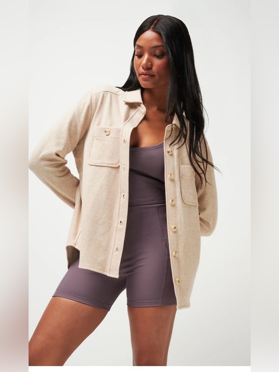 Travis Mathew Jackets & Blazers - Travis Mathew cloud fleece shacket Button-Front Overshirt Jacket softstreme sma